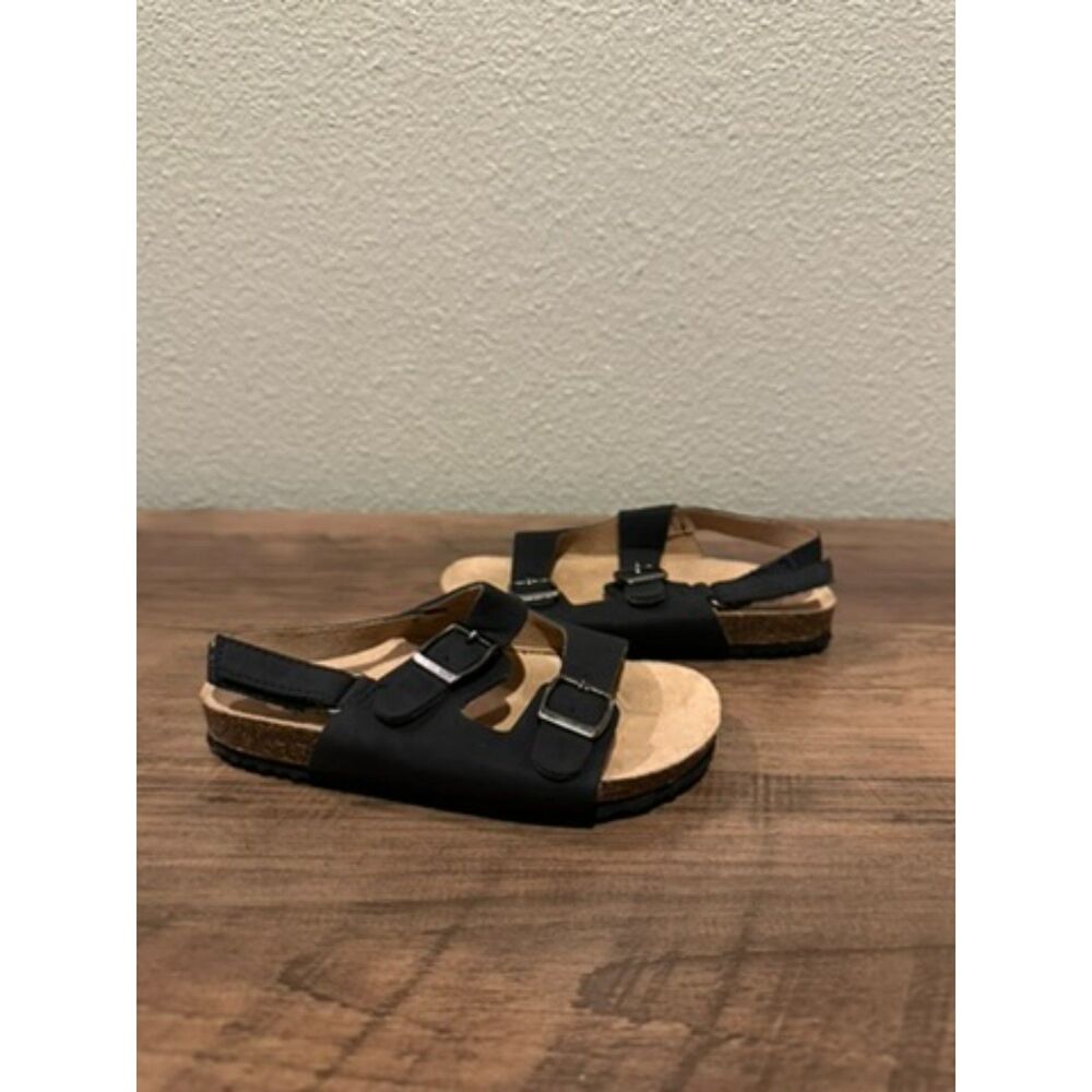 Jumping Beans Unisex Toddler Birk Style Sandals with Buckles Size 9